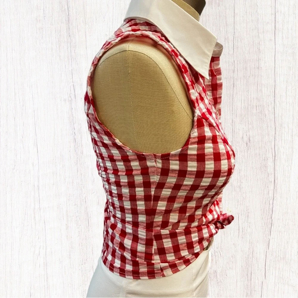 NWT Unique Vintage - Smack Parlor  Gingham Top - Multiple Sizes - Picture 2 of 9